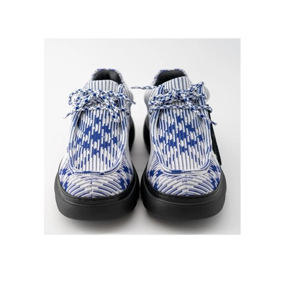 Burberry Creeper Check Pattern Woven Lace Up Derby Shoes Mens 9 US / 42 Euro NIB main image 9